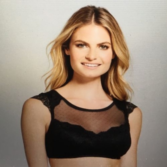 Gilligan & O'Malley Other - High neck lace bralette -Gilligan&OMalleys black S